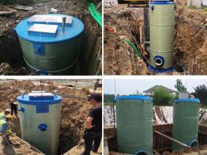 China Frp GRp Integrated Lifting Commercial Sewage Lift Station Pumps Rainwater Collection Frp Buried wholesale