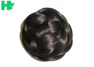 China Natural Color 100% Synthetic Hair Accessories High Temperature Wire Hair Bun Pieces wholesale