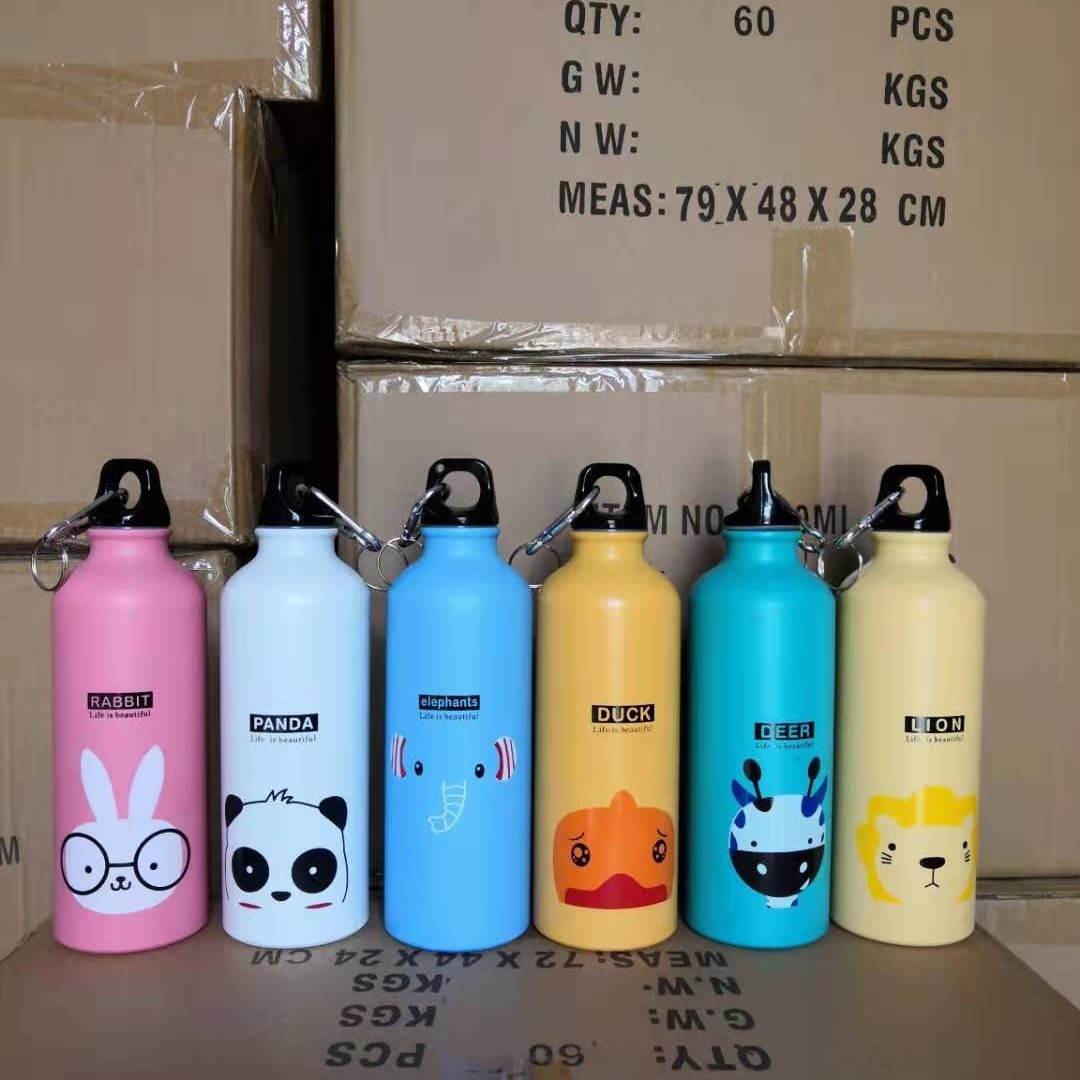 Aluminum Water Bottle - Narrow Mouth Sport Water Bottle With Screw Lid Looped, Vacuum Insulated & BPA Free, Portable Outdoor Water Bottle