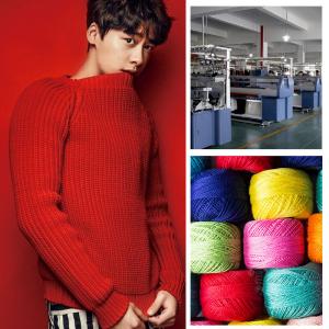 China Striped Flat Knit OEM ODM Mens Warm Sweaters Customized Cotton Pullover wholesale