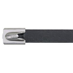 China Polyester Coated Stainless Steel Cable Clamps Flexible Wire Bundle Holder wholesale