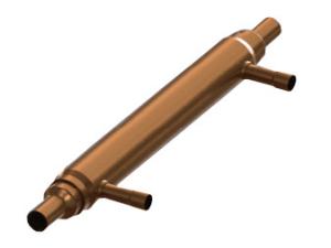China ECOICE SLHE Series Refrigerant Suction Line Copper Desuperheater wholesale
