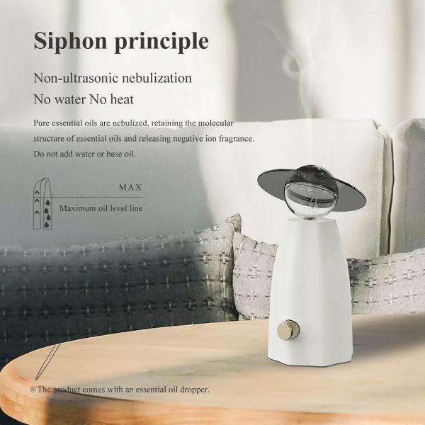 Side profile view of Scarecrow Mist Diffuser showing dimensions