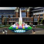 Stainless Circle Water Fountain High Spray Signal Control
