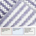 Classic Pile Weight 1.3cm Anti Slip Bath Mat Washable Shower Mat