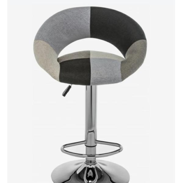 Height Adjustable Fabric Bar Stools Kitchen Counter Bar Pub