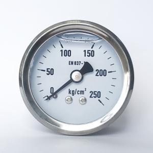 China 2 Inches 250 Kg/Cm2 Liquid Filled Pressure Gauge 1/8 NPT Glycerine Filled Manometer wholesale