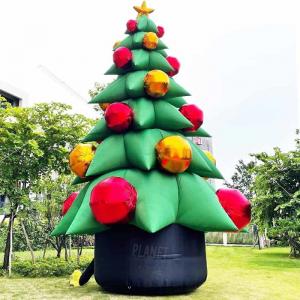 China Outdoor Yard Giant Blow Up Inflatable Christmas Tree With Gift For Decoration on sale