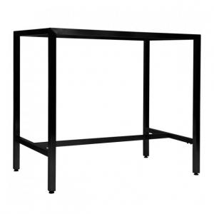 China Customized Furniture Leg Metal Bar Table Base Frame with Adjustable and Black Finish wholesale
