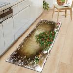 Christmas Long Strip Washable Kitchen Carpet For Sofa Area