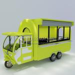 Multipurpose Mobile Electric Tricycle for Fast Food Snack Beverage Drinks 40kms