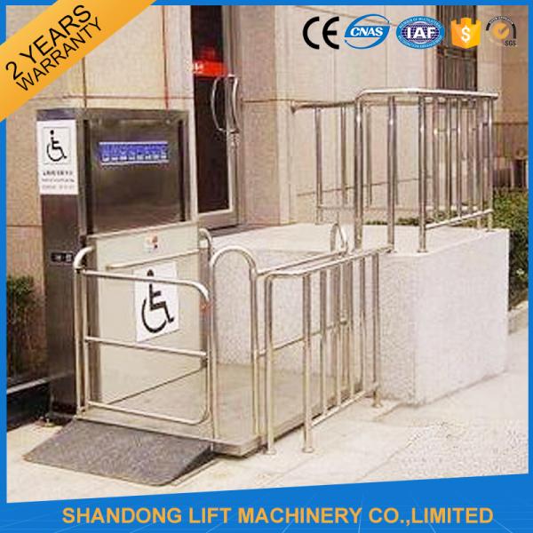 Home Stair Elevator Wheelchair Platform Lift with Self Resetting System Drive Control