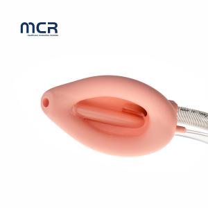 China Preformed Disposable Double Lumen Laryngeal Mask Airway Silicone Curved wholesale