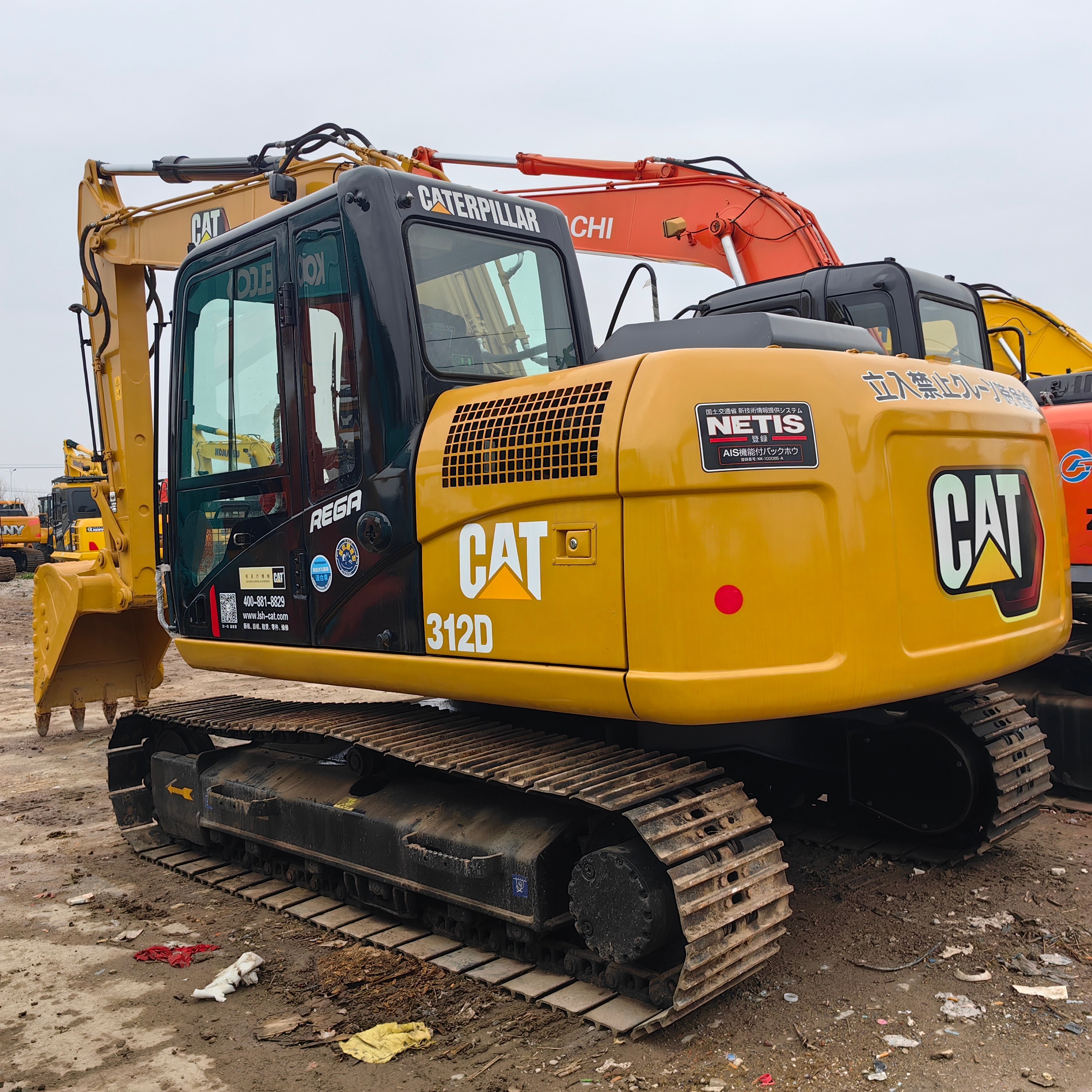 12 Ton Caterpillar 312D Used Imported Construction Excavator Second Hand Cat Digger