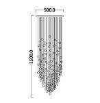 Luxury Stone Crystal Chandelier Large Modern Staircase Led Lighting(WH-NC-92)