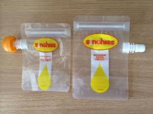 China FDA certification reusable liquid food spout pouch with leakproof wholesale