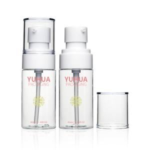 China Custom Cosmetic Lotion Bottles 40ml Empty PET Pump Bottle Skincare wholesale