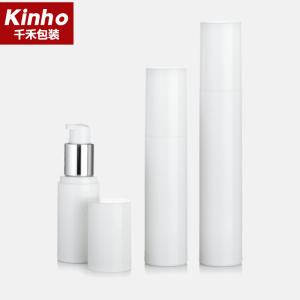 China 15-50ml Airless Foundation Bottle 30ml PP Full Cap Screw Skincare Cream Serum Lotion wholesale