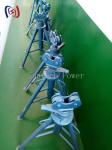 Mechanical Green Hydraulic Cable Drum Stand Reel Stand Galvanised 10KN - 50KN