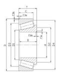 Above 420mm Precision Tapered Roller Bearings 33021 for Finished Steel Products