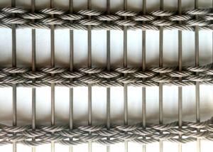 China Flexible Woven 100x6m Stainless Steel Architectural Mesh Fabric Facade wholesale