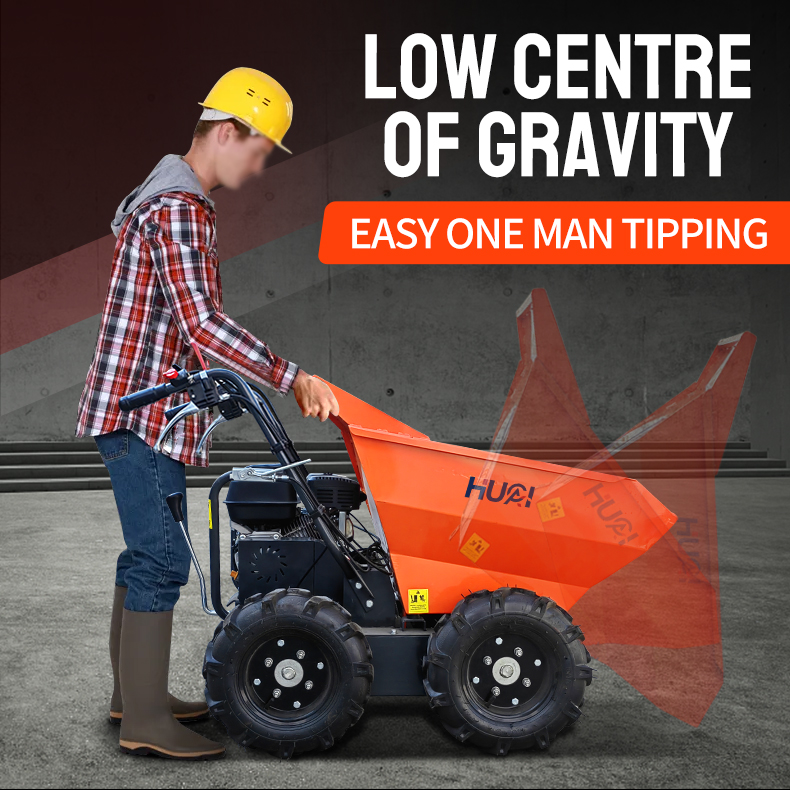 Mini Dumper with Electric Power and Briggs Stratton Engine 4.1kw/3600rpm Rated Power