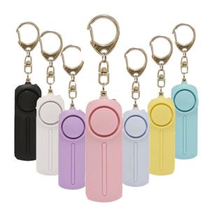 China 130dB Personal Safety Alarms Keychain For Women Self Defense With LED Lights wholesale