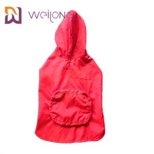 China Velcro Opening Pet Raincoat Bag Mesh Lining Xl Dog Raincoat wholesale