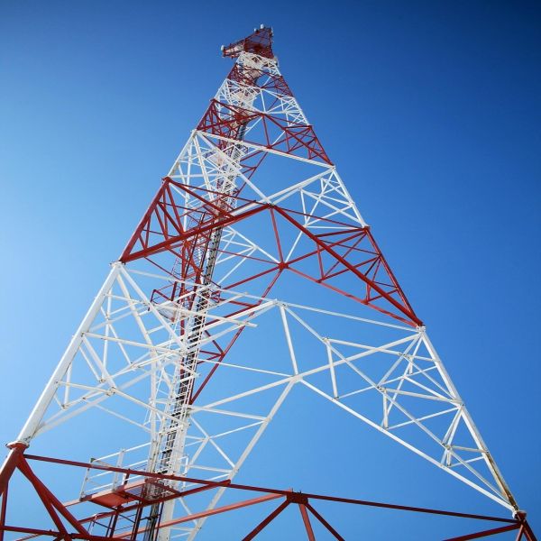 Quality Triangular Three Legged Self Supporting Galvanized Telecom Antenna Tower for sale