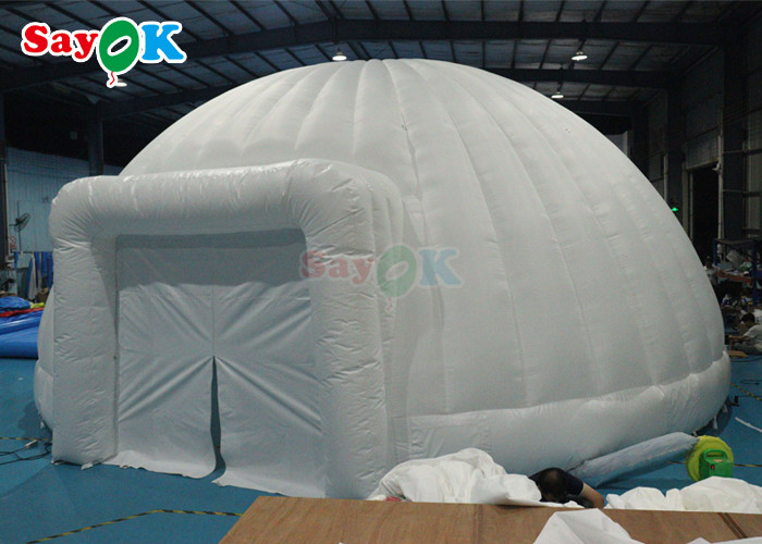 PVC Tarpaulin Led Inflatable Dome Tents For Outdoor Party Event
