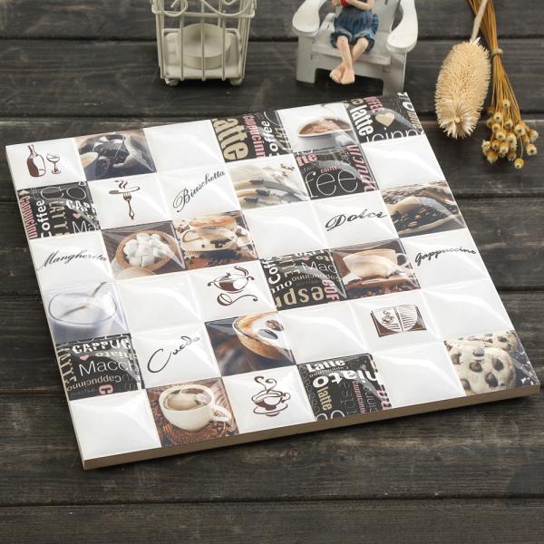 300x300mm Patterned Personalised Inkjet Ceramic Tile Polished 30x30 Kitchen