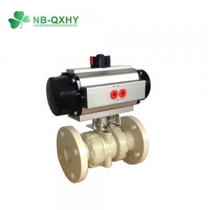 China Pph Electric/Pneumatic Actuator True Union Ball Valve with Bracket and UV Protection wholesale