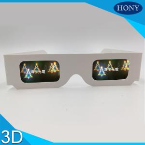 China Christmas Tree Diffraction 3D Fireworks Glasses For Party , CE / Rohs / SGS wholesale