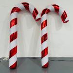 Christmas Decor Inflatable Candy Cane Mirror Giant Inflatable Candy Canes Xmas