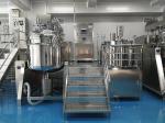 Steam heating Vacuum Emulsifier Mixer , 500L Cosmetic Cream Mixer Machine
