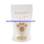 Popular breastmilk storage bag with double zipper on top BPA free