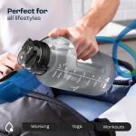 Gym Time Marked Water Bottle 40oz 68oz 128oz Direct Drinking