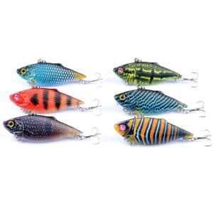 China Full Swimming Layer Hard Bait Painted VIB Fishing Lure Six Colors 6.50CM/7.70g wholesale
