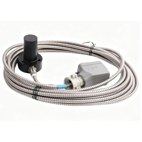 EPRO PR9268/202-000 Absolute Vibration Transducer Vertical Version ≤100°C with Armored 8m Cable and Harting Connector