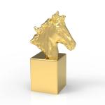 Eco Friendly All Color Accepted Perfume Bottle Cap Zinc Alloy Horse Head