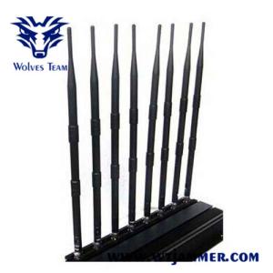 China Multifunctional 3G 4G Cell Phone Jammer , Wifi Signal Jammer High Gain Antennas wholesale