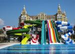 Interactive Swimming Pool Water Slide Equipment Mix Color Steel Columns