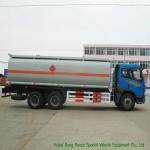 FAW 6x4 Diesel Oil Tanker Truck For Transportation With PTO Fuel Pump 19CBM