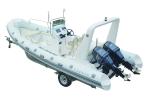 Small Inflatable Boats 6.8 Meter Luxury Yacht With Hypalon Tube Fiberglass Hull