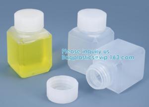 China Wide-Mouth Chemical Dry Powder Bottle Reagent Bottle Square Chemical Plastic Bottles Jar With Lids Small Biochemistry wholesale