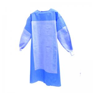China S To 4XL Medical Disposable Surgical Gown Reinforced SMS Hospital Patient Gown wholesale