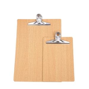 China Customized Wooden Clipboard A4 Size Writing Clipboard with Customer's Request Logo wholesale