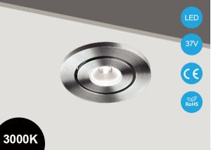 China IP44 3 Watt Round Tiltable Recessed Led Ceiling Downlight Mini Size Cob Cut Out 44mm wholesale