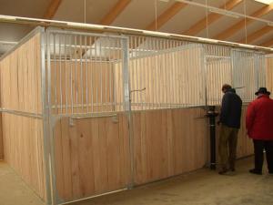 China European-style Horse Stall Fronts Hot Dip Galvanized With Swing Feeder wholesale