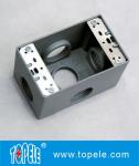 Weatherproof Electrical Boxes 3 Holes / 5 Holes Single Gang Outlet Boxes Die